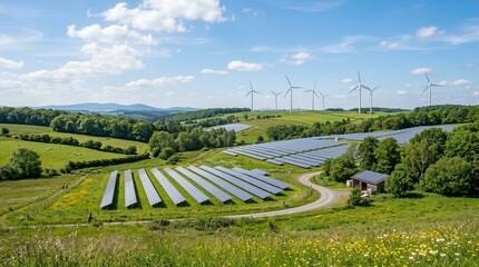 太陽光発電所の緑地
